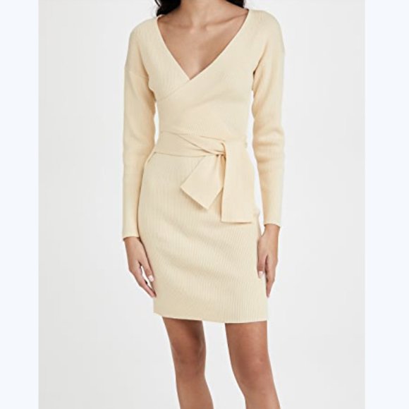 NEW Line & Dot Emma Wrap Sweater Dress - Picture 2 of 14